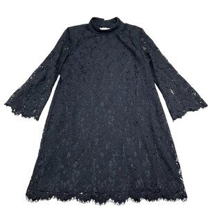 Cache Dress Women XLarge Black Lace Open Back Shift Classic Party Formal‎ Sexy